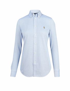 POLO Bluse Skinny Fit HEIDI hellblau M damen