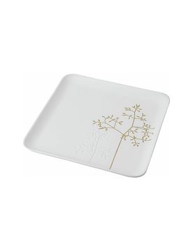 Schale 19,8cm Goldzweig weiss baby