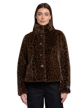Jacke in Felloptik VIE braun 42 damen