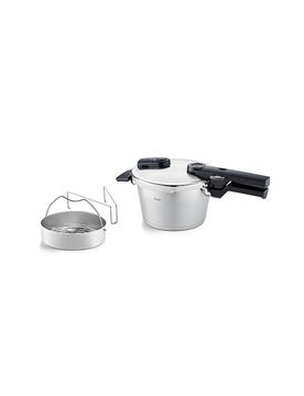 Olla a presión con vaporera VITAQUICK 18cm/2,5l Acero inoxidable plata