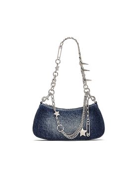 Bolso de cuero - Bolso de hombro THE SHOULDER BAG azul