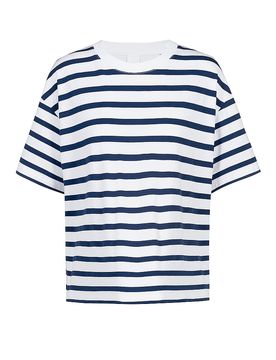 Camiseta BREEZY STRIPES blue zodiac azul oscuro S