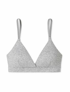 Sujetador RIB gris jaspeado con almohadillas extraíbles gris claro 80C