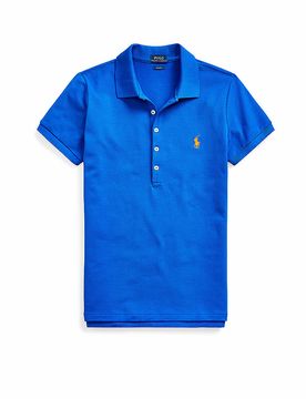 Poloshirt Slim Fit JULIE azul XS