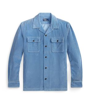 Sobrecamisa de pana azul claro XXL