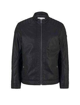 Cazadora de cuero negro XXXL