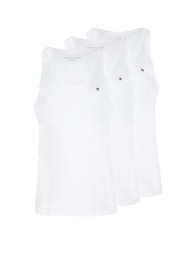 Camiseta de tirantes, paquete de 3 blanco XL