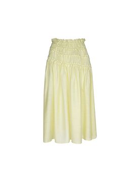 Tory Burch Midi falda amarillo S