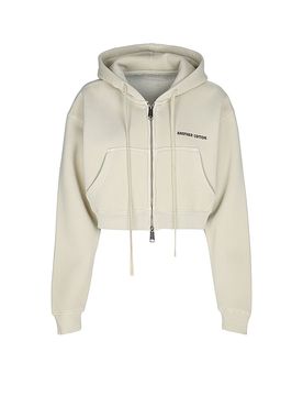 Sweat-shirt zippé blanc S