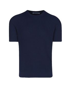 Gran Sasso T-shirt bleu marine 52