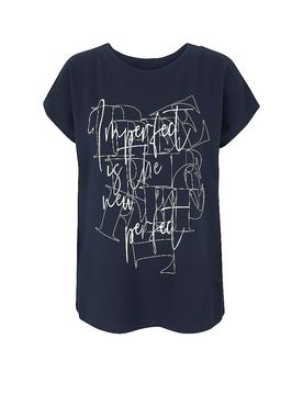 T-Shirt bleu marine 46