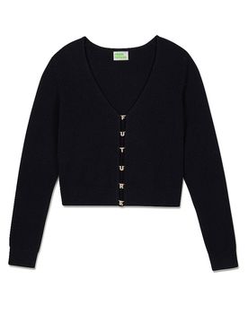 Cardigan en cachemire noir XS