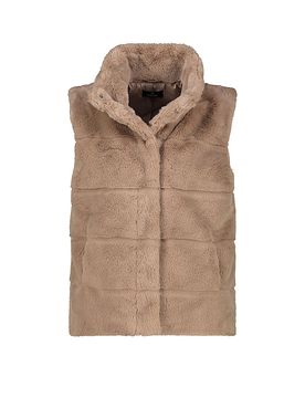 Gilet en fausse fourrure camel 34