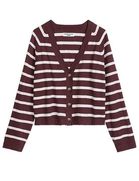 Cardigan rouge foncé XL