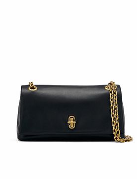 Sac en cuir - Mini sac THE DUAL CHAIN WALLET noir