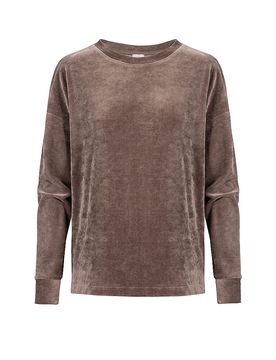 Sweat-shirt de détente VELVET DREAM marron clair L