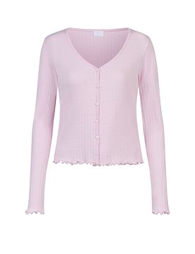 T-shirt à manches longues POINTELLE DREAMS soft pink rose XS