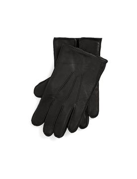 Ralph Lauren Gants en cuir noir L