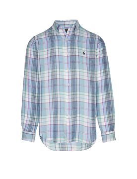 Chemise en lin bleu M