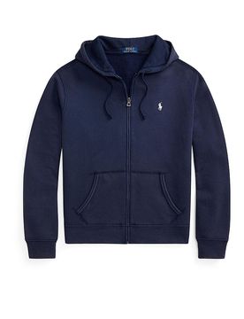 Sweat-shirt zippé bleu marine M