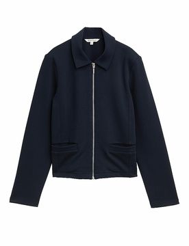 Veste courte bleu marine XS
