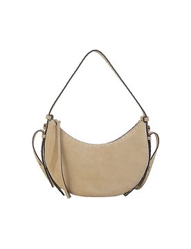 Sac en cuir - Hobo Bag ROMY Small crème