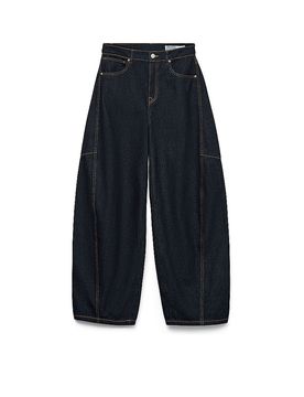Jeans coupe ballon VMKAITLIN bleu marine 27/L32