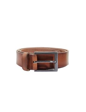 Cintura in pelle marrone 85