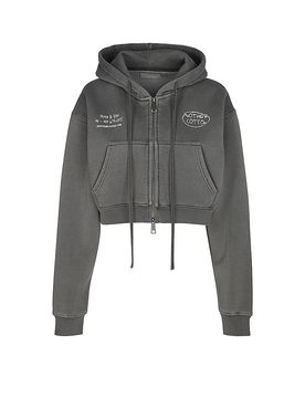 Felpa con cappuccio grigio M