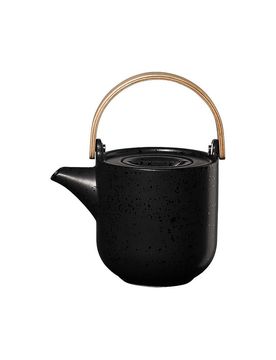 Teiera con manico in legno Coppa 0,6l Kuro/Nero nero