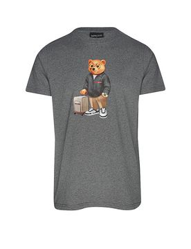 T-Shirt THE JETSET TRAVELER grigio S