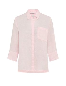 Brax Blusa in lino VICKI rosa 46