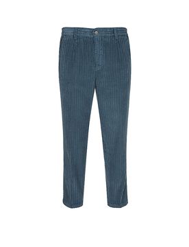 Pantaloni in velluto a coste PORTOFINO azzurro 48