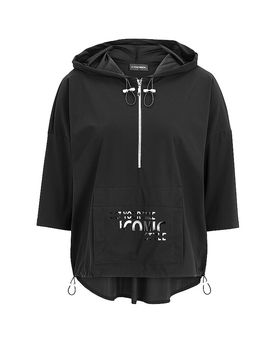 Felpa con cappuccio - Hoodie nero 44