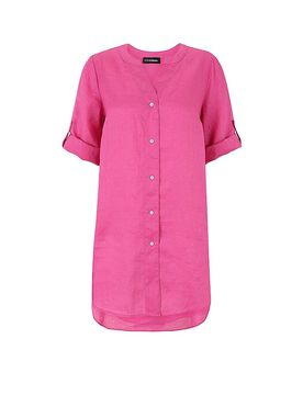 Blusa in lino rosa 40