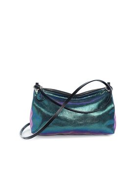 Borsa in pelle - Borsa a tracolla ORNAMENT Ed. 2 petrolio