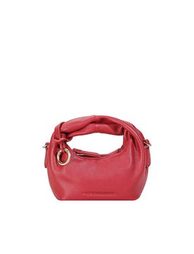 Borsa in pelle - Mini Bag GRETA NANO SILKY rosso