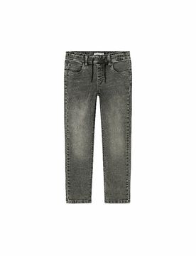 Jeans slim fit da ragazzo NKMROBIN DNMTHAYERS grigio 152