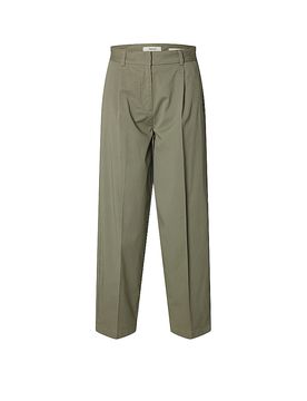 Pantaloni business SLFBARREL MILLE oliva 34/L30