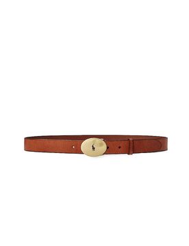 Cintura in pelle marrone S