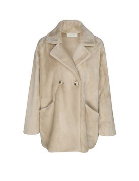 Giacca in pelliccia sintetica HEDA beige L