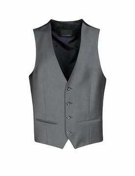 Gilet da abito slim fit grigio 106