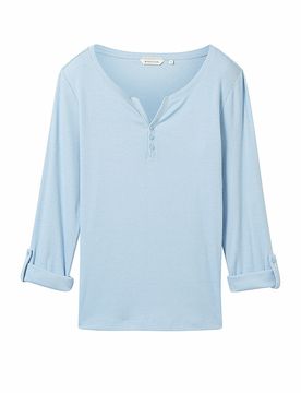 Maglietta a maniche lunghe azzurro L