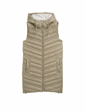 Gilet trapuntato beige S