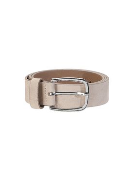 Cintura in pelle beige 75