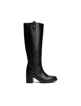 Stivali in pelle nero 38