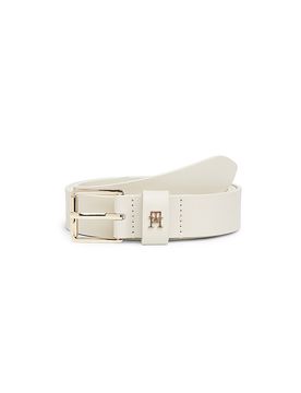 Cintura in pelle TH SQUARE bianco 75