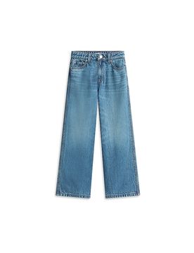 Jeans wide fit da ragazza blu 164