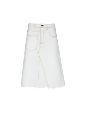 Gonna di jeans crema 34