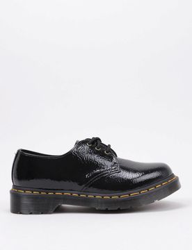 Black Distressed Patent